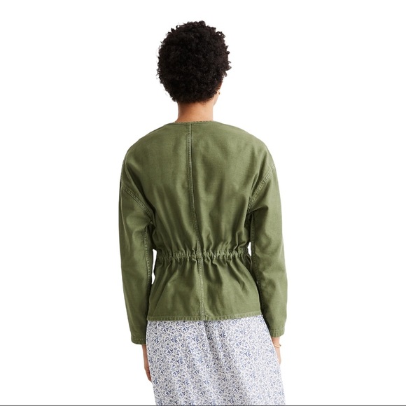 Madewell Claremont drawstring jacket. Size medium. Style AL889. Military… - Picture 2 of 10